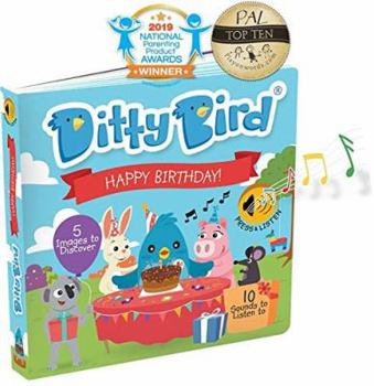 Paperback Ditty Bird Musical Books for Toddlers | Happy Birthday Song Board Books For Toddlers 1-3 | Sensory Book for 1 year old | Interactive Toddler Books for Special Day & Celebrations | Sturdy Baby Sound Book