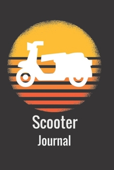 Scooter Journal: Retro Vintage Scooter Moped Mofa Lovers Notebook Journal and Diary Blank Linked Pages Present and Gift for Scooter Moped Mofa Fans