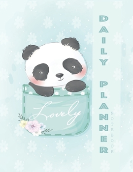 Paperback Daily planner notebook: Daily planner Notebook with Cute Cartoon cover Extra large (8.5 x 11) inches, 110 pages, Daily planner notebook Book