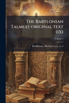 Paperback The Babylonian Talmud; original text (IX); Volume 1 [Hebrew] Book