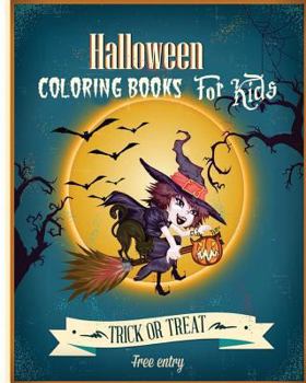 Paperback Halloween Coloring Books For Kids Book