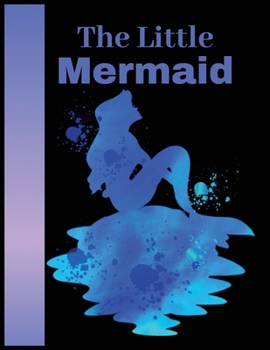 The little mermaid: Cute Notebook for Girls Teens Kids Journal College Ruled Blank Lined (8.5 x 11) Large nootbook School Diary Softback Cover Mermaid Lover Gifts