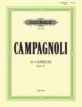 Paperback 41 Caprices Op. 22 for Viola Book