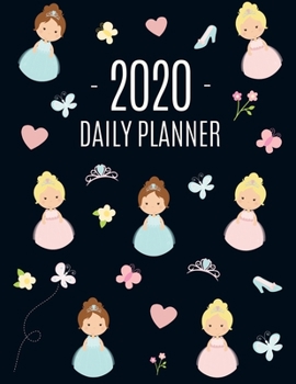 Paperback Princess Planner 2020: Cute Daily Organizer for Royals Large, Pretty Weekly Agenda Scheduler for a Young Queen Great for School, Goals, Homew Book