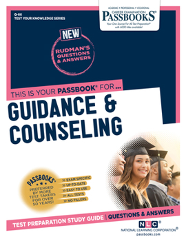 Paperback Guidance & Counseling (Q-66): Passbooks Study Guide Volume 66 Book