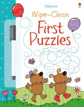 Wipe-clean first puzzles - Book  of the Usborne Wipe-Clean Books
