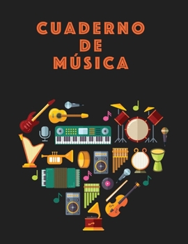 Cuaderno De Musica: Músicos Composición Libro Instrumento Manuscrito Personal Papel Piano Guitarra Estándar 13 Bastón Cuaderno grande / Diario Regalo ... Tapa blanda, Acabado mate (Spanish Edition)
