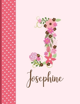 Paperback Josephine: Monogrammed Personalized Lined Journal with Inspirational Quotes Book