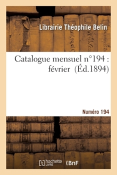 Paperback Catalogue mensuel. Numéro 194 [French] Book