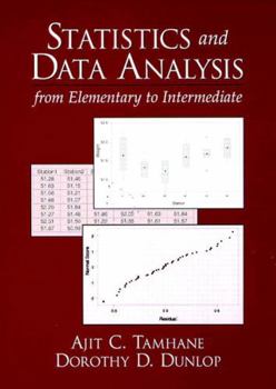 Paperback Statistics and Data Analysis: From Elementary to Intermediate [With Disk] Book