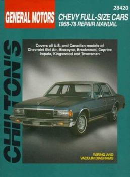 Paperback GM Chevy Full-Size Cars 1968-78 Book