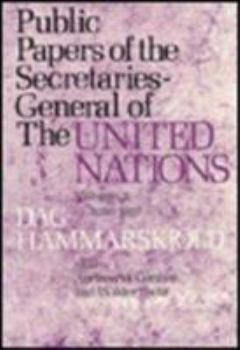 Hardcover Public Papers of the Secretaries-General of the United Nations: DAG Hammarskjöld, 1953-1956 Book