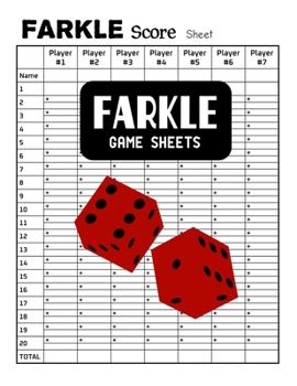 Farkle Game Sheets: Farkle Score Sheets