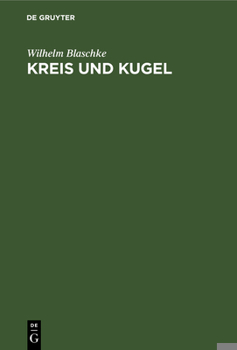 Hardcover Kreis Und Kugel [German] Book