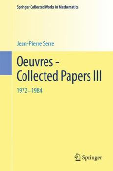 Paperback Oeuvres - Collected Papers III: 1972 - 1984 [French] Book