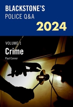 Paperback Blackstone's Police Q&a's 2024 Volume 1: Crime Book