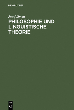 Hardcover Philosophie und linguistische Theorie [German] Book