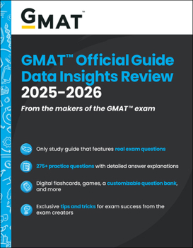 Paperback GMAT Official Guide Data Insights Review 2025-2026: Book + Online Question Bank Book