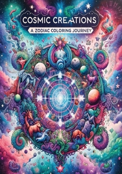 Cosmic Creation: A Zodiac Coloring Journey: 12 Zodiac sign illustrations made for adults that will help you relax and meditate with the intricate patterns