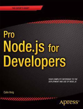 Paperback Pro Node.Js for Developers Book