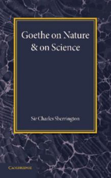 Paperback Goethe on Nature and on Science Book