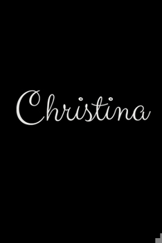 Paperback Christina: notebook with the name on the cover, elegant, discreet, official notebook for notes Book