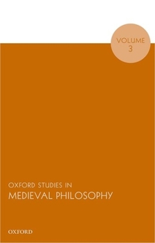 Paperback Oxford Studies in Medieval Philosophy, Volume 3 (UK) Book