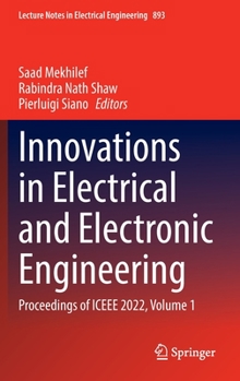 Hardcover Innovations in Electrical and Electronic Engineering: Proceedings of Iceee 2022, Volume 1 Book