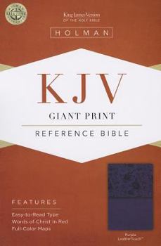 Imitation Leather Giant Print Reference Bible-KJV [Large Print] Book