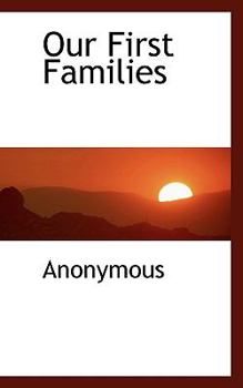 Paperback Our First Families Book