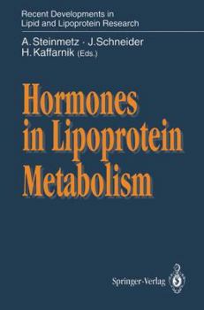 Paperback Hormones in Lipoprotein Metabolism Book