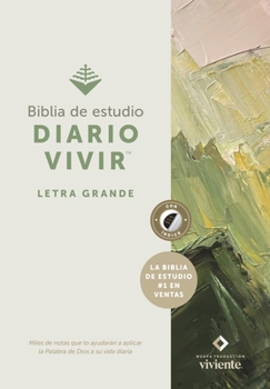Hardcover Biblia de Estudio del Diario Vivir Ntv, Letra Grande (Tapa Dura, Índice, Letra Roja) [Spanish] [Large Print] Book
