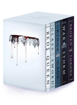 Red Queen 5-Book Paperback Box Set: Red Queen, Glass Sword, King's Cage, War Storm, Broken Throne