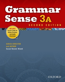 Paperback Grammar Sense 3a Student Book with Online Practice Access Code Card Book