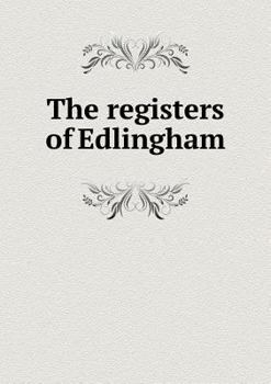 Paperback The registers of Edlingham Book