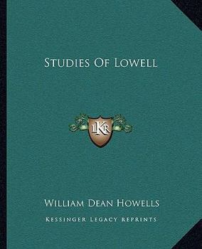 Paperback Studies Of Lowell Book