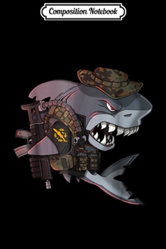 Composition Notebook: Combat Diver Shark - German Bundeswehr Kampfschwimmer Journal/Notebook Blank Lined Ruled 6x9 100 Pages