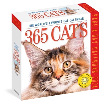 Calendar 365 Cats Page-A-Day Calendar 2024: The World's Favorite Cat Calendar Book