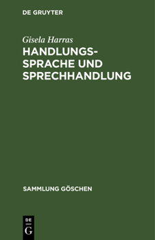 Hardcover Handlungssprache und Sprechhandlung [German] Book