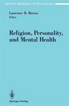 Hardcover Religion, Personality, and Mental Health Book