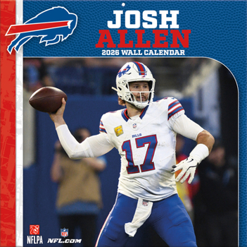 Buffalo Bills Josh Allen 2026 12x12 Player Wall Calendar