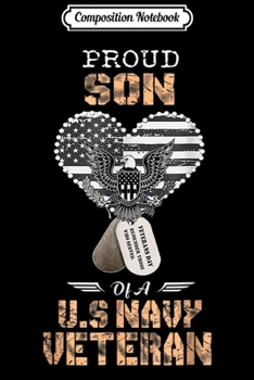 Composition Notebook: Proud Son Of A Navy Veteran Gift  Journal/Notebook Blank Lined Ruled 6x9 100 Pages