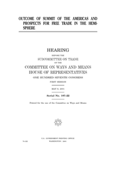 Outcome of Summit of the Americas and prospects for free trade in the hemisphere