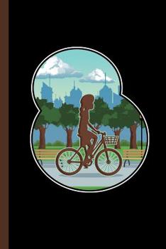Paperback Girl Biking: Bikes Gift For Bikers (6"x9") Dot Grid Notebook To Write In Book