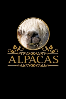 Paperback Alpacas: Portrait of an Alpaca. Format A5, 120 pages, fine light grey lined. Notebook, planner, documentation book, appointment Book