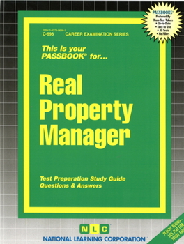Spiral-bound Real Property Manager: Passbooks Study Guide Book