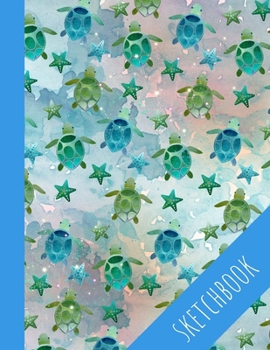 Paperback Turtle Sketchbook: Cute Sketchbook With See Turtles, Perfect For Kids, Large Blank Pages For Drawing Book