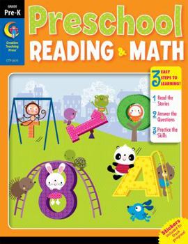 Paperback Preschool Reading & Math Book
