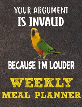 Paperback Weekly Meal Planner: 8.5x11 Inches Menu Food Planner - 52 Week Meal Prep Book - Weekly Food Planner & Grocery Shopping List Notebook For Je Book