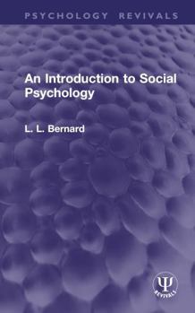 Hardcover An Introduction to Social Psychology Book